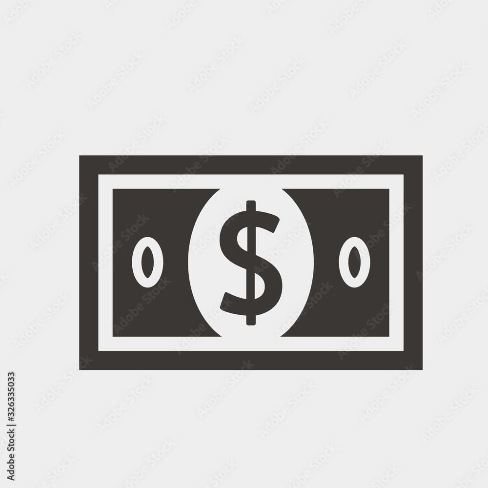 dollar note icon vector illustration and symbol for website and graphic design dollar note icon vector illustration and symbol for website and graphic design