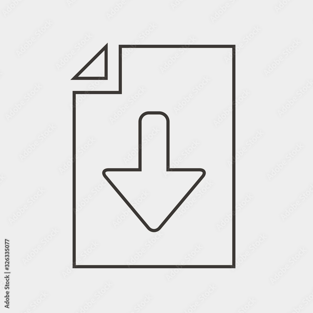 download file icon vector illustration and symbol for website and graphic design download file icon vector illustration and symbol for website and graphic design