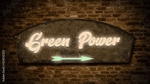 Street Sign to Green Power