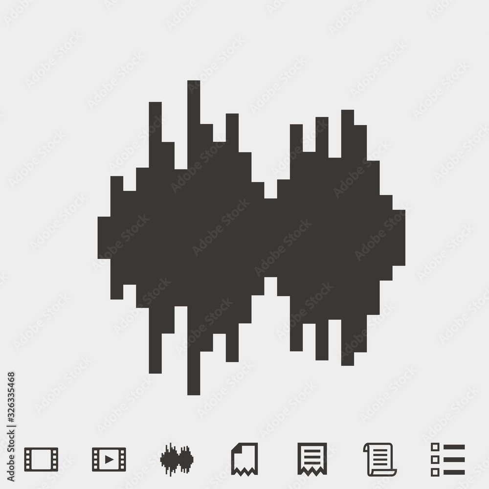 frequency icon vector illustration and symbol for website and graphic design