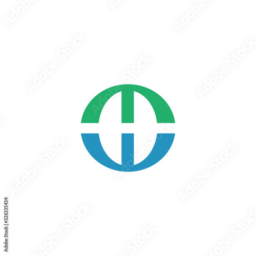 Initial letter wt or tw logo vector design template