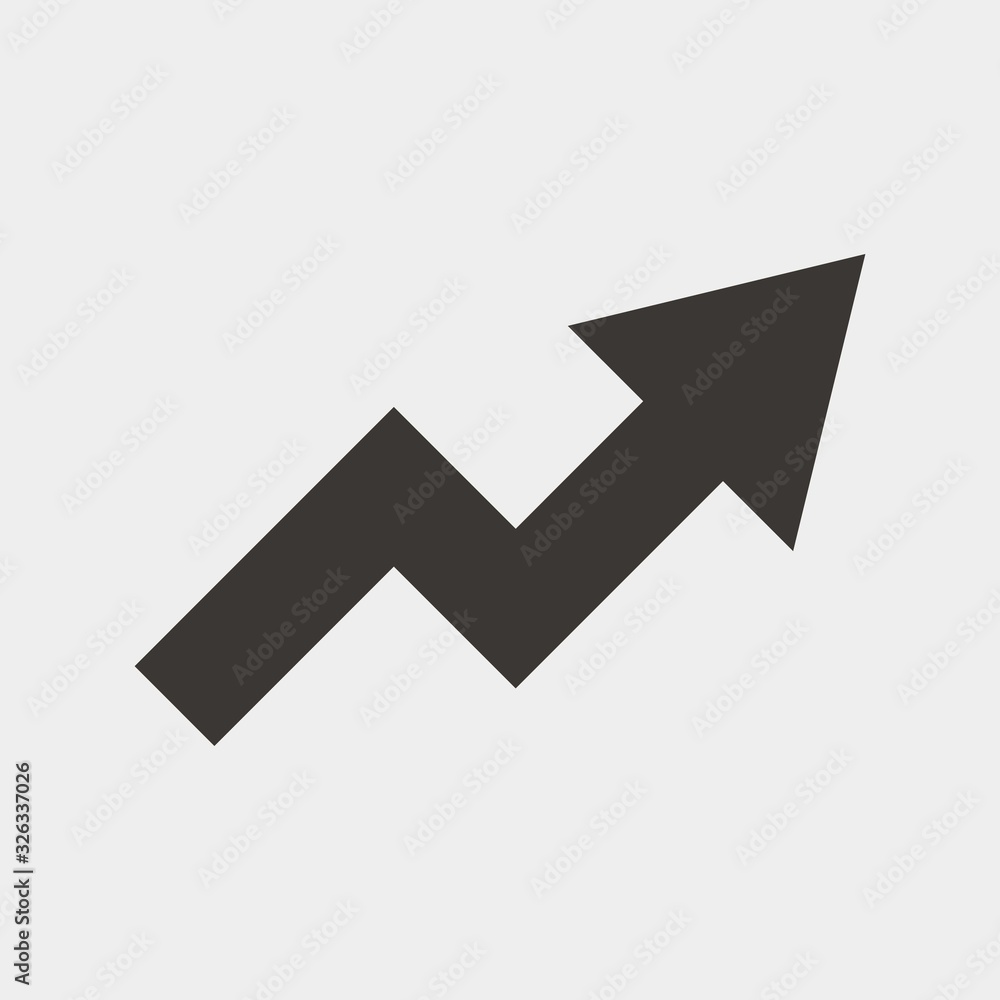 rising graph icon vector illustration and symbol for website and graphic design rising graph icon vector illustration and symbol for website and graphic design