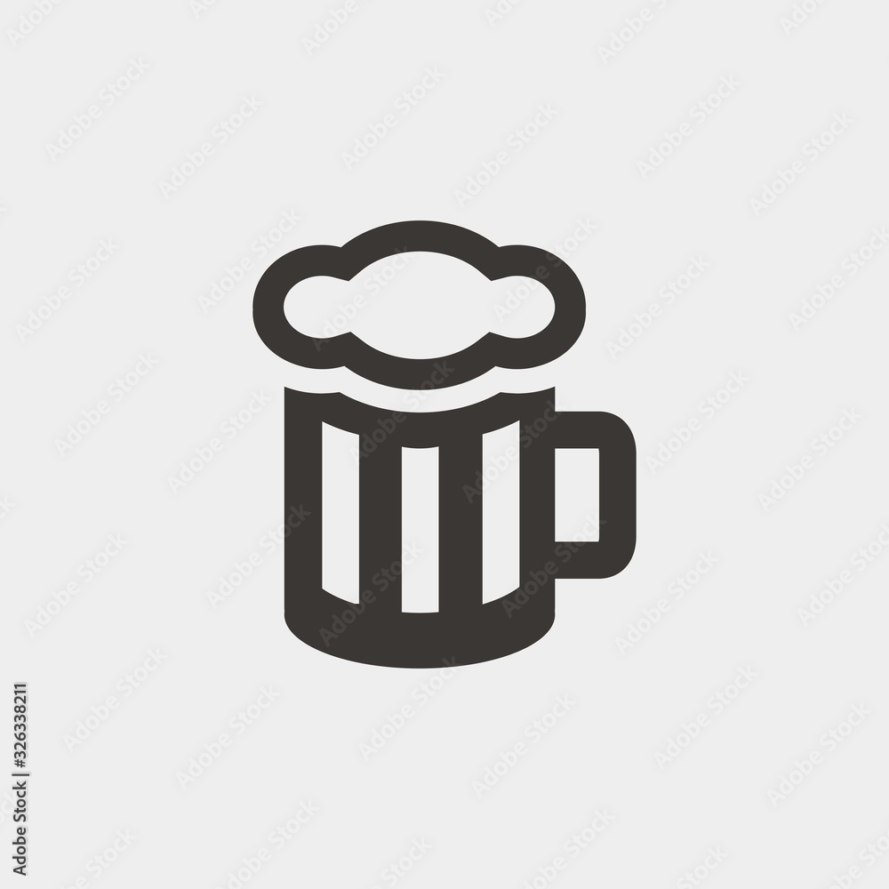 beer glass cup icon vector illustration and symbol for website and graphic design beer glass cup icon vector illustration and symbol for website and graphic design