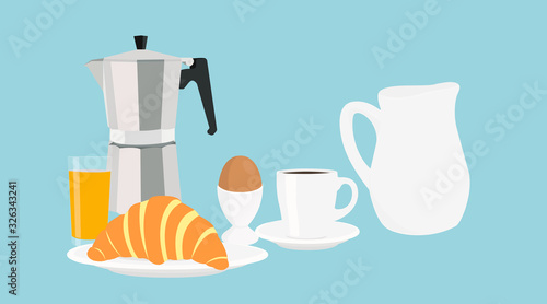 Vector Illustration of a Breakfast