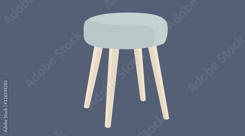 Vector Isolated Illustration of a Stool