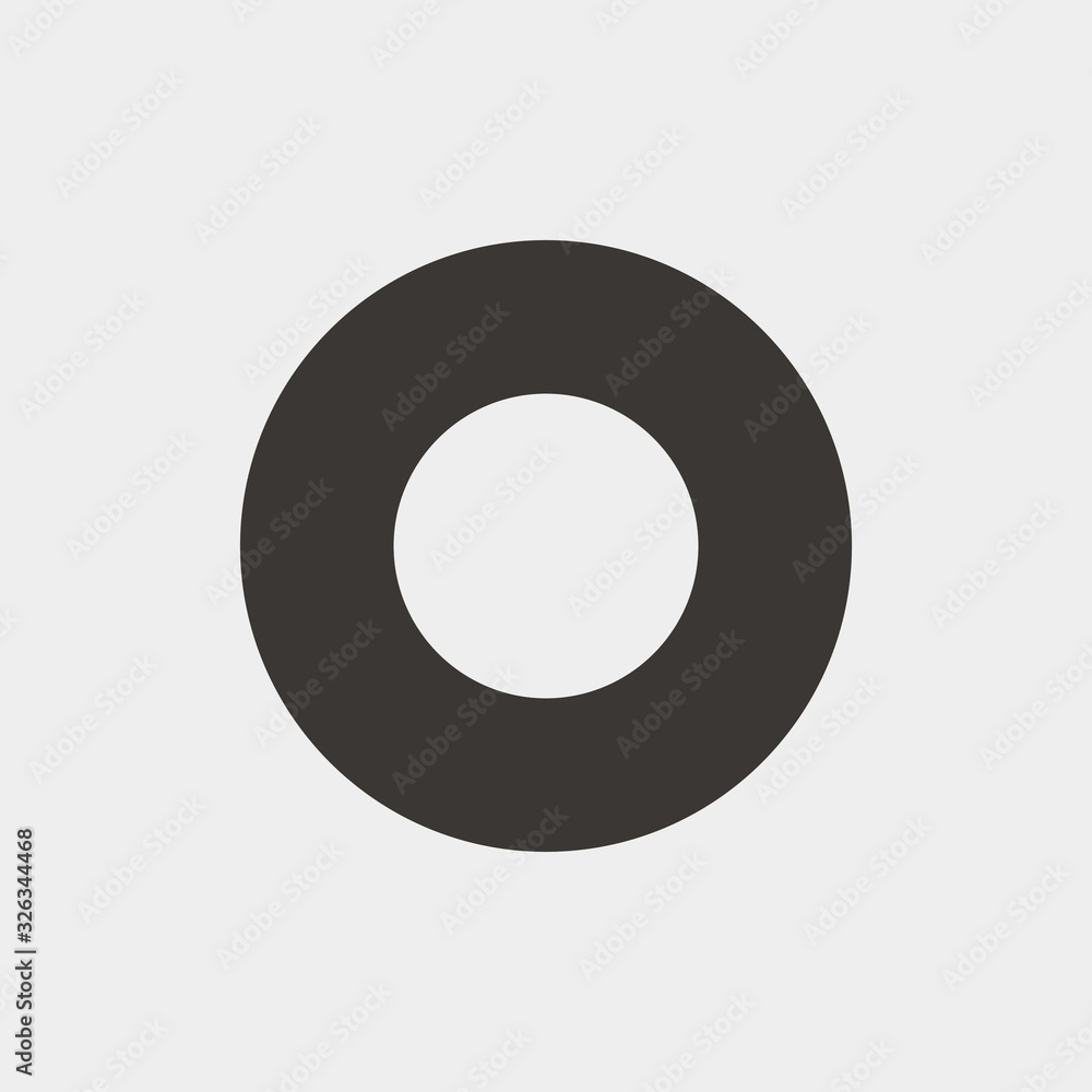 circle icon vector illustration and symbol for website and graphic design