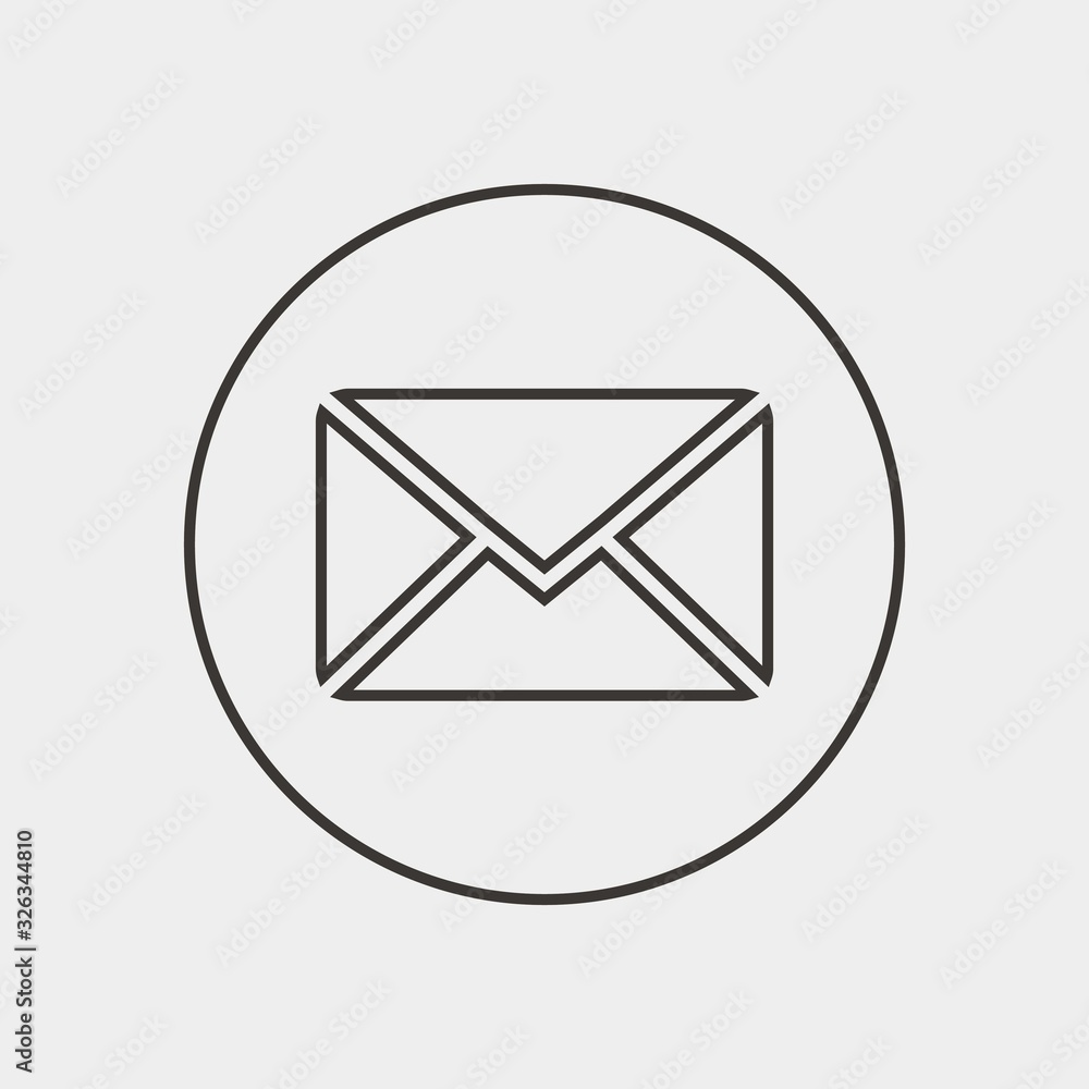 envelope icon vector illustration and symbol for website and graphic design envelope icon vector illustration and symbol for website and graphic design