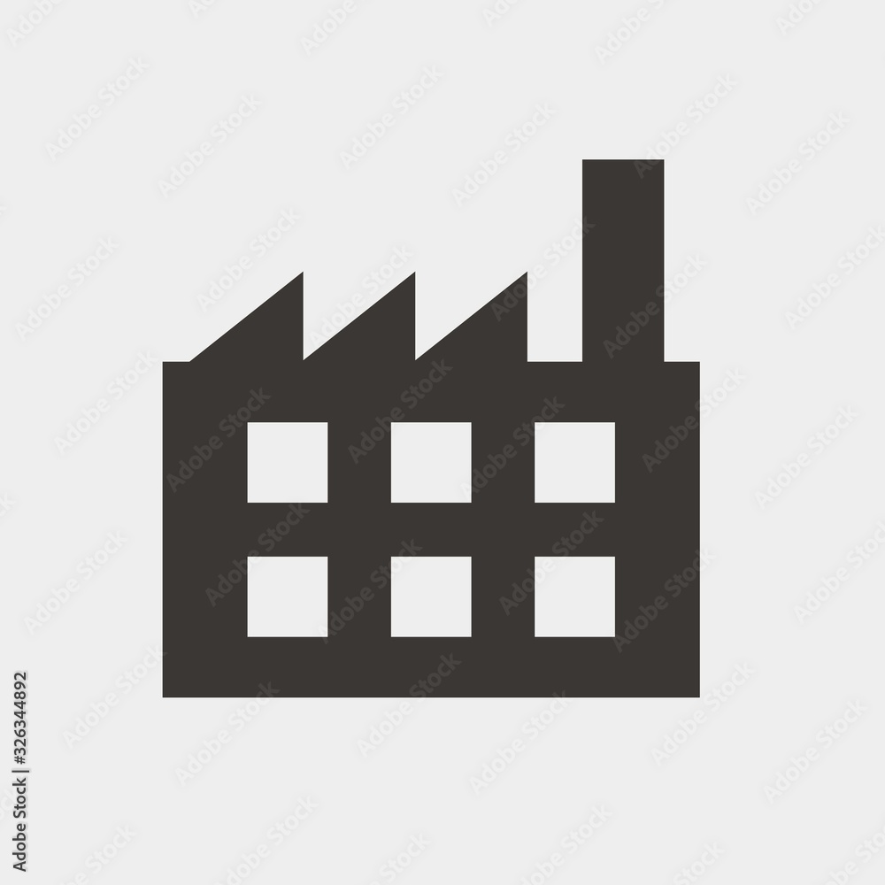 factory building icon vector illustration and symbol for website and graphic design factory building icon vector illustration and symbol for website and graphic design