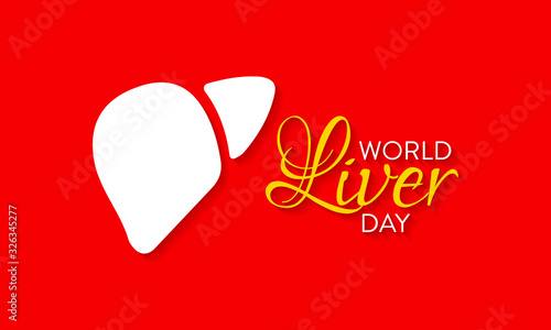 Vector illustration on the theme of World Liver Day observed on April 19th every year.