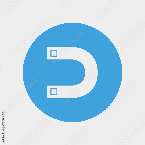 magnet icon vector illustration and symbol for website and graphic design