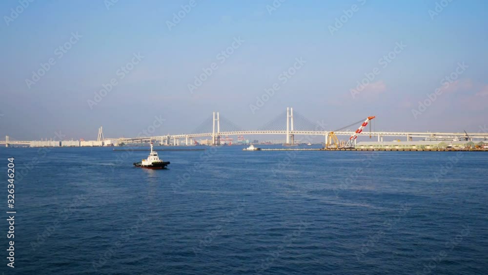 Timelapse view of Yokohama Japan Timelapse view of Yokohama Japan