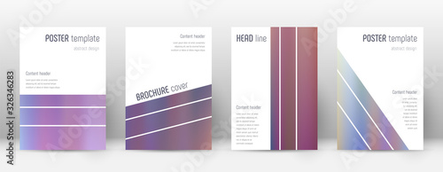 Flyer layout. Geometric majestic template for Broc