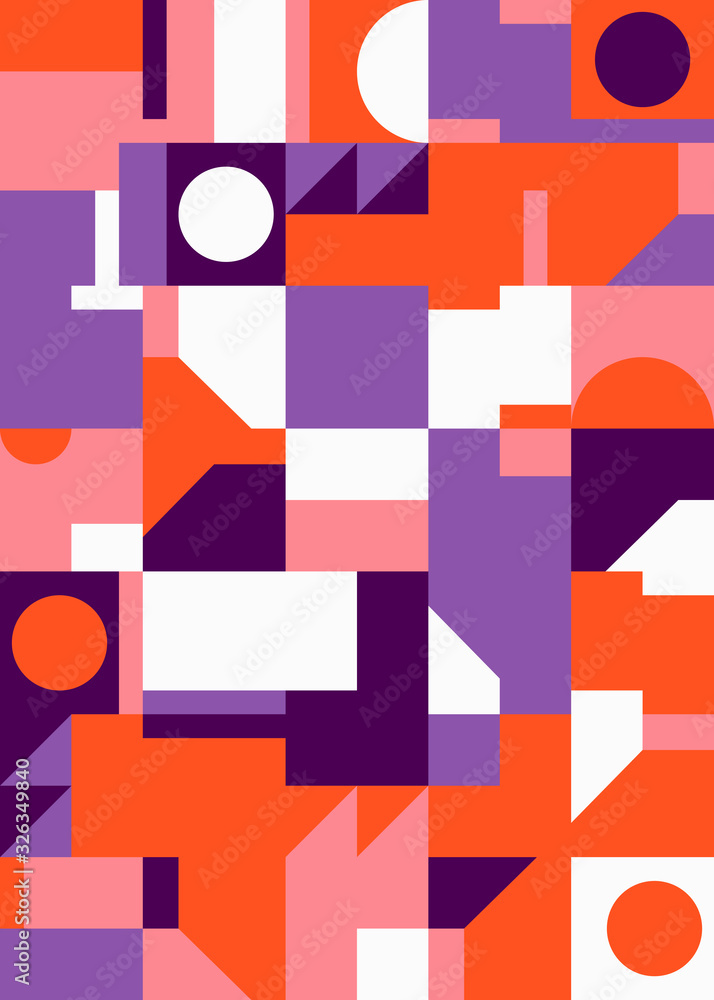 Deconstructed Abstract Vector Pattern Design