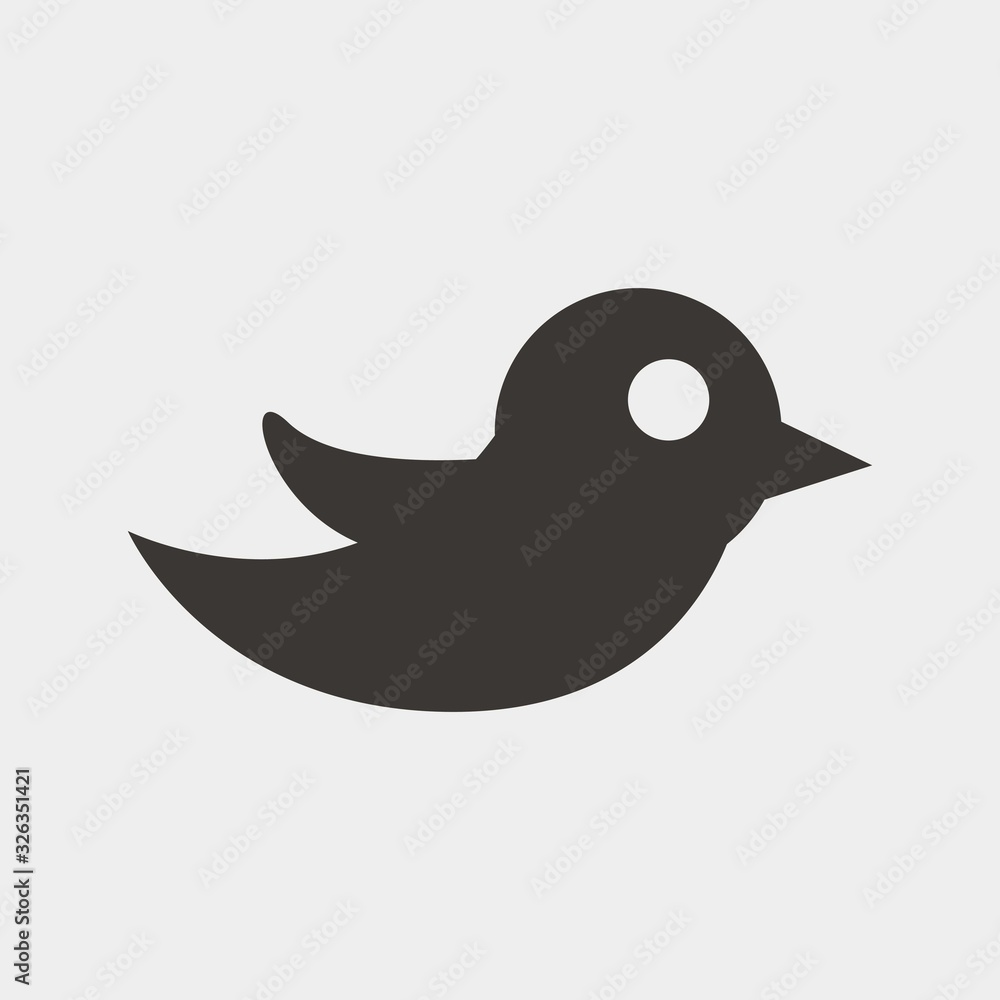 bird icon vector illustration and symbol for website and graphic design bird icon vector illustration and symbol for website and graphic design