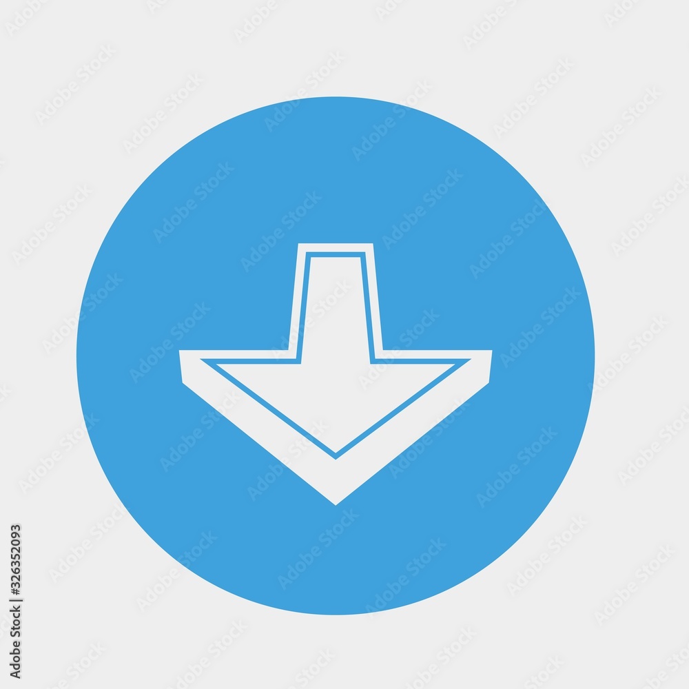 down arrow 3D icon vector illustration and symbol for website and graphic design down arrow 3D icon vector illustration and symbol for website and graphic design
