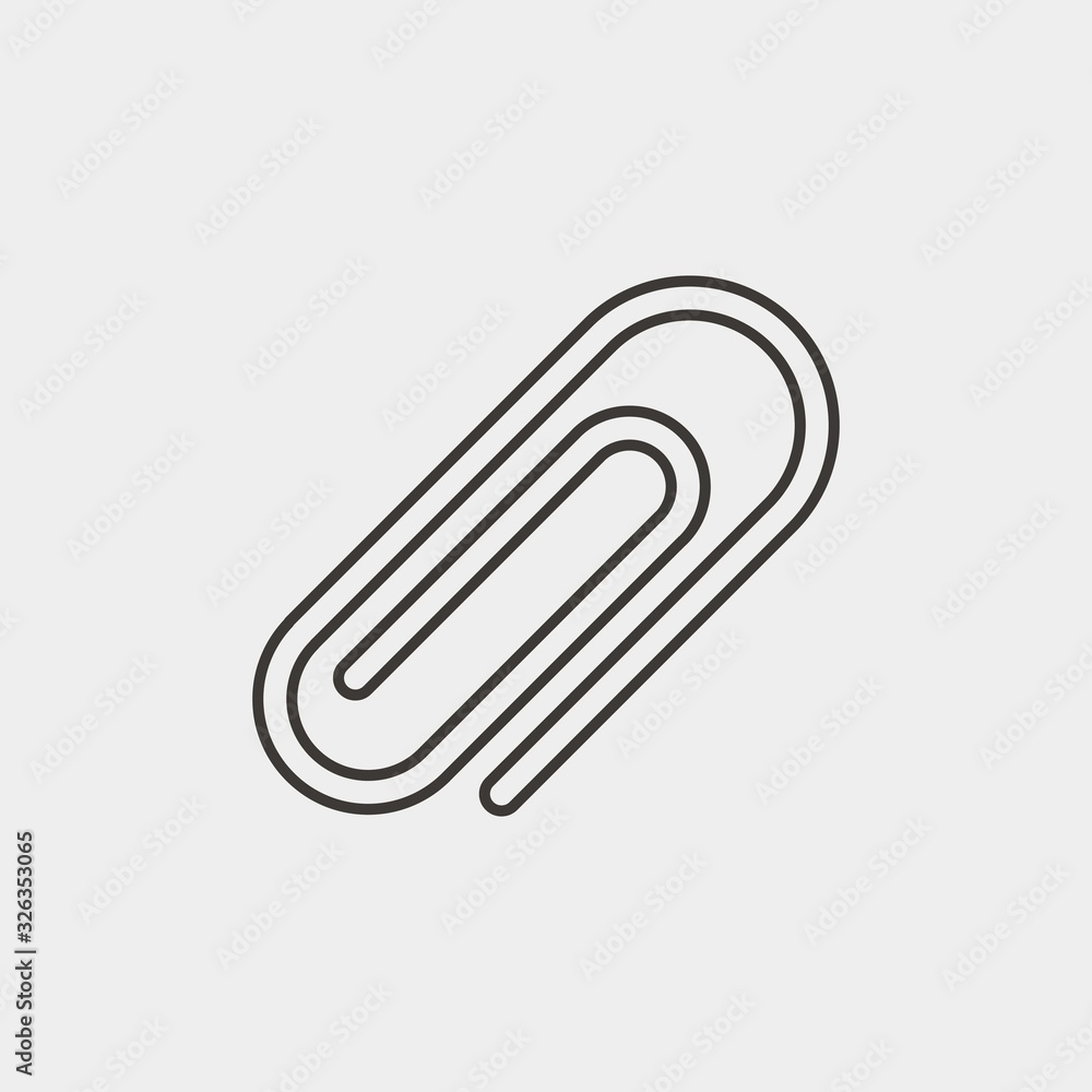 paper clip icon vector illustration and symbol for website and graphic design paper clip icon vector illustration and symbol for website and graphic design
