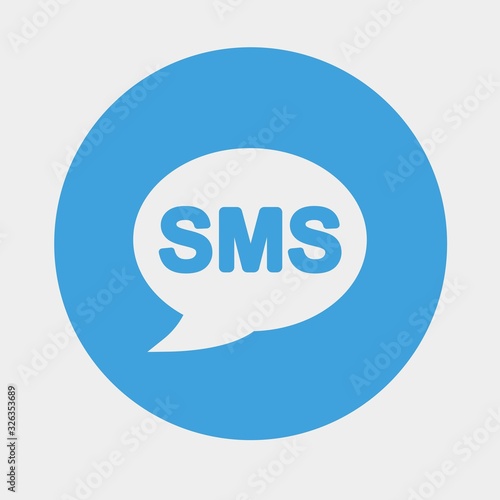 sms icon vector illustration and symbol for website and graphic design photo