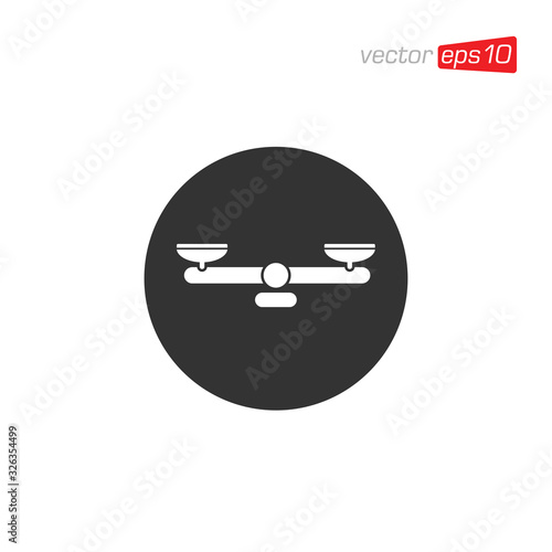 Scales Icon Design Vector Template