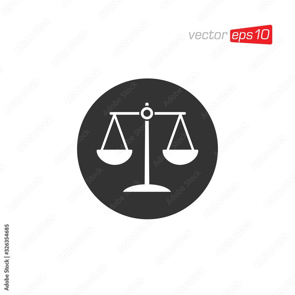 Scales Icon Design Vector Template Scales Icon Design Vector Template
