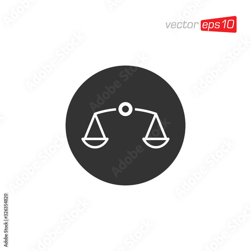 Scales Icon Design Vector Template
