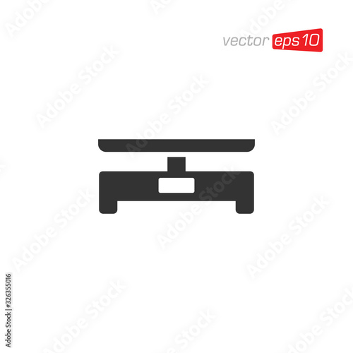 Scales Icon Design Vector Template