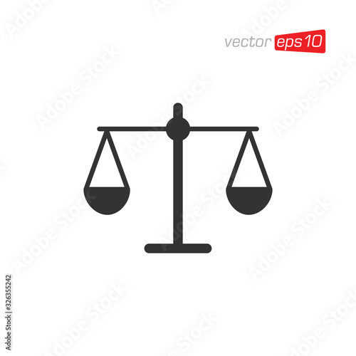 Scales Icon Design Vector Template