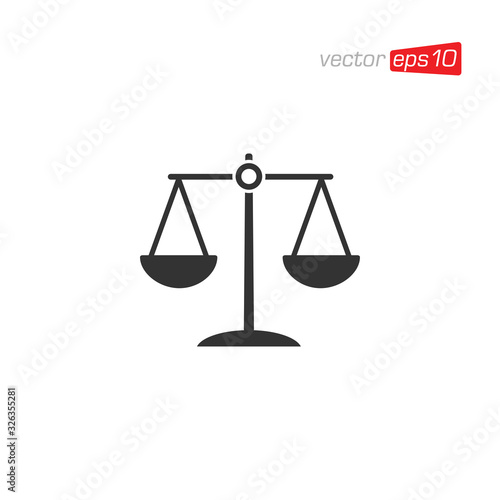 Scales Icon Design Vector Template