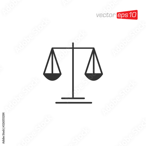 Scales Icon Design Vector Template