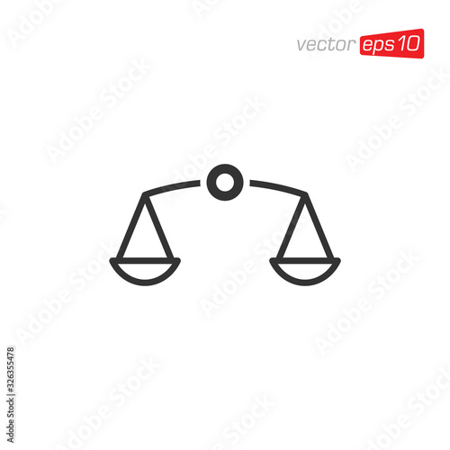 Scales Icon Design Vector Template