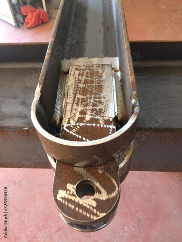 rounded steel frame