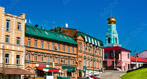 Traditional architecture in the old town of Syzran, Russia