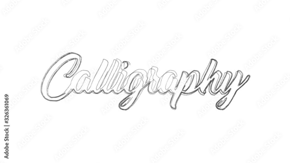 Calligraphy Animation Text Alpha Channel Calligraphy Animation Text Alpha Channel
