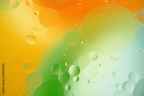 water colorful bubble and oil colorful background 