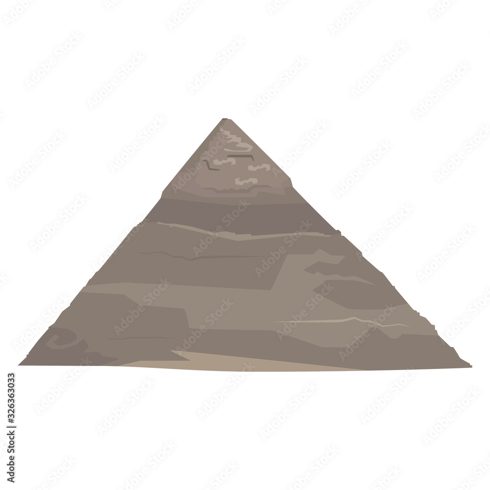 Egyptian pyramid, Giza, Cairo, vector isolated illustration Egyptian pyramid, Giza, Cairo, vector isolated illustration