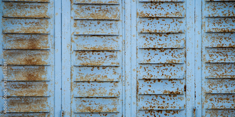 blue rusty shutter old steel background windows part wallpaper