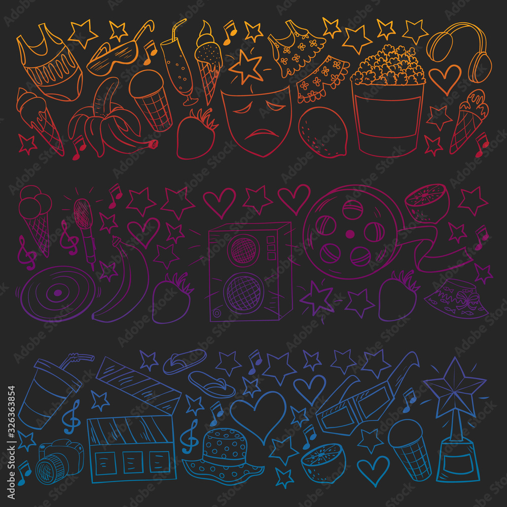 Vector pattern with icons for beauty and shopping. Icons for beauty, shopping, fashion, shopping mall, strip mall. Sale, discount. Vector pattern with icons for beauty and shopping. Icons for beauty, shopping, fashion, shopping mall, strip mall. Sale, discount.