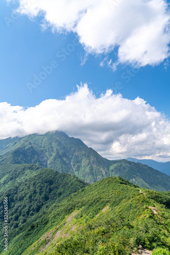 群馬県 谷川岳 天神峠の風景