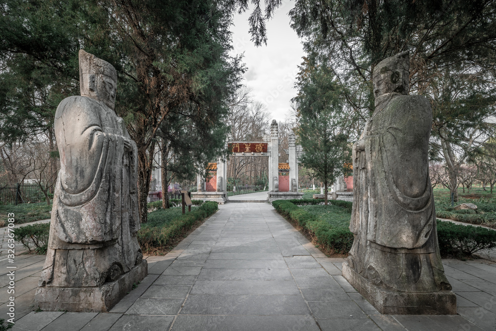 Fototapeta premium Tomb of ancient Chinese Emperor Zhu Yuanzhang