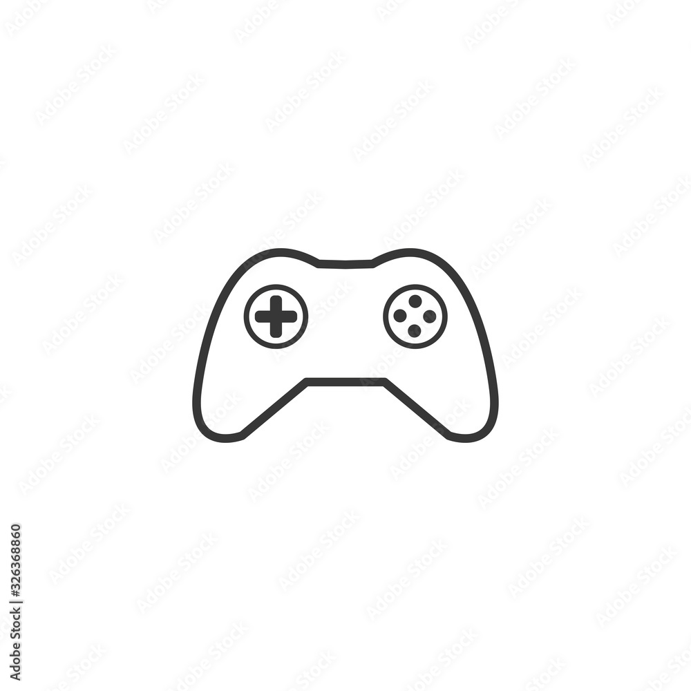Joystick Game Controller Icon Design Template