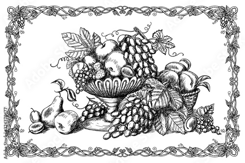 Still life with fruits