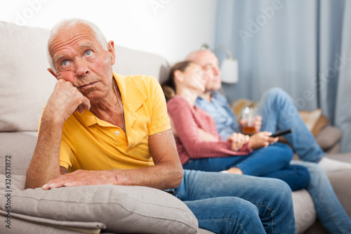 Resentment of an elderly father for adult children