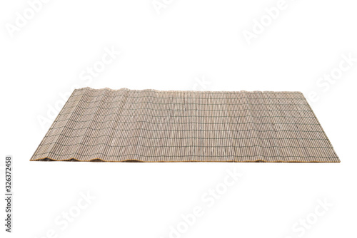 Mat for sushi isolated on white background