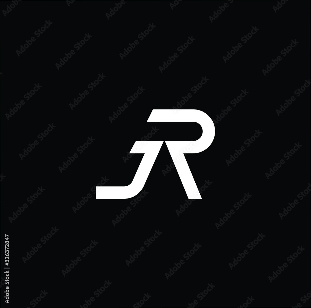 Professional Innovative Initial JR RJ logo. Letter JR RJ Minimal elegant Monogram. Premium Business Artistic Alphabet symbol and sign Professional Innovative Initial JR RJ logo. Letter JR RJ Minimal elegant Monogram. Premium Business Artistic Alphabet symbol and sign