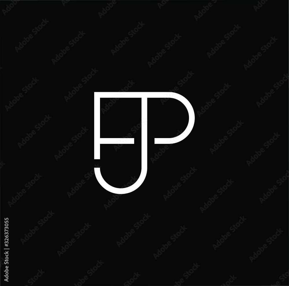 Professional Innovative Initial JP PJ logo. Letter JP PJ Minimal elegant Monogram. Premium Business Artistic Alphabet symbol and sign Professional Innovative Initial JP PJ logo. Letter JP PJ Minimal elegant Monogram. Premium Business Artistic Alphabet symbol and sign