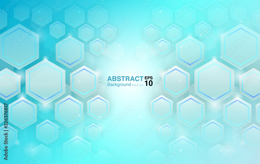 Blue Hexagons Pattern Background Concept. Futuristic Background Concept. Vector EPS 10 Blue Hexagons Pattern Background Concept. Futuristic Background Concept. Vector EPS 10