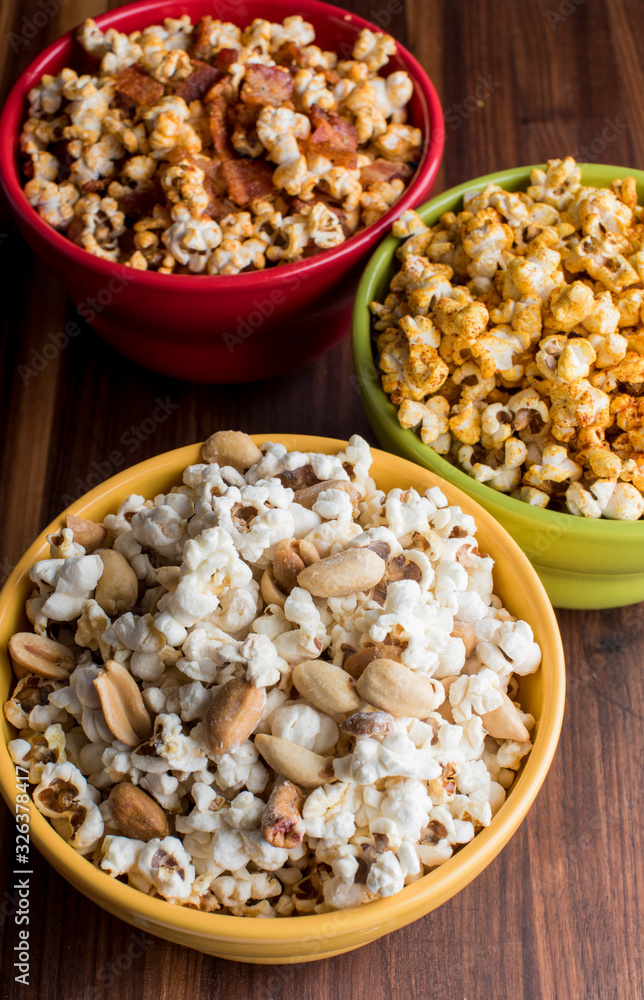 Popcorn. Traditional classic American favorite snack. Popcorn. Traditional classic American favorite snack.