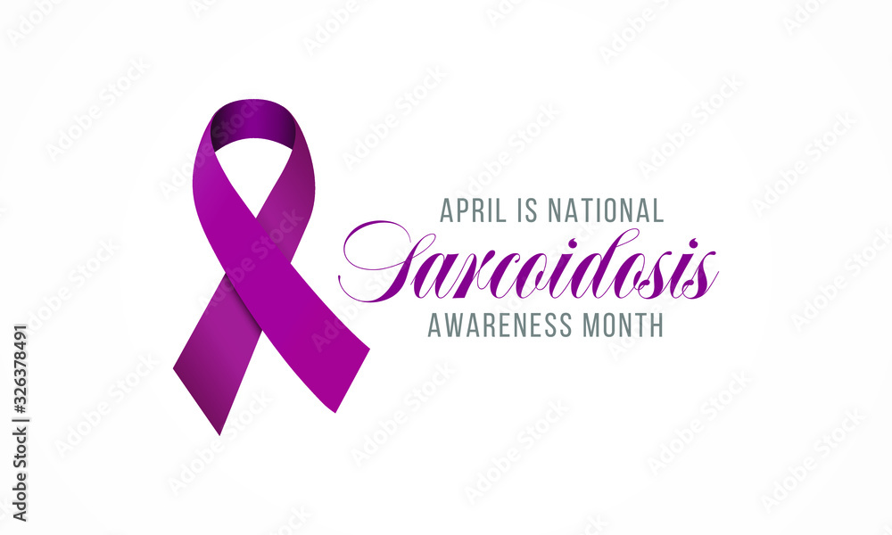 Vector Illustration on the theme of National Sarcoidosis Awareness month of April. Vector Illustration on the theme of National Sarcoidosis Awareness month of April.