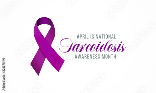 Vector Illustration on the theme of National Sarcoidosis Awareness month of April. photo