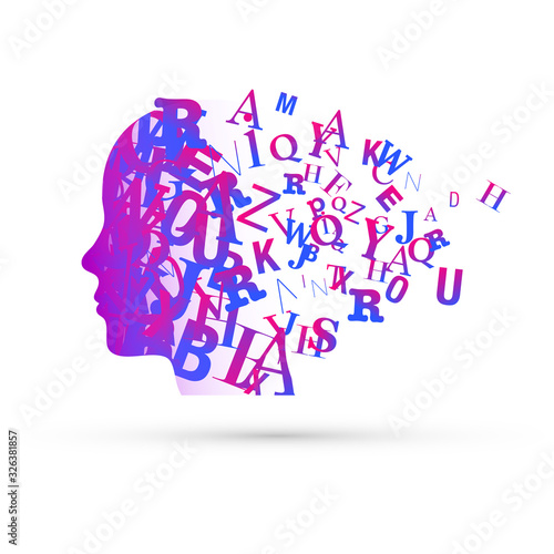 testa,  lettere, parole