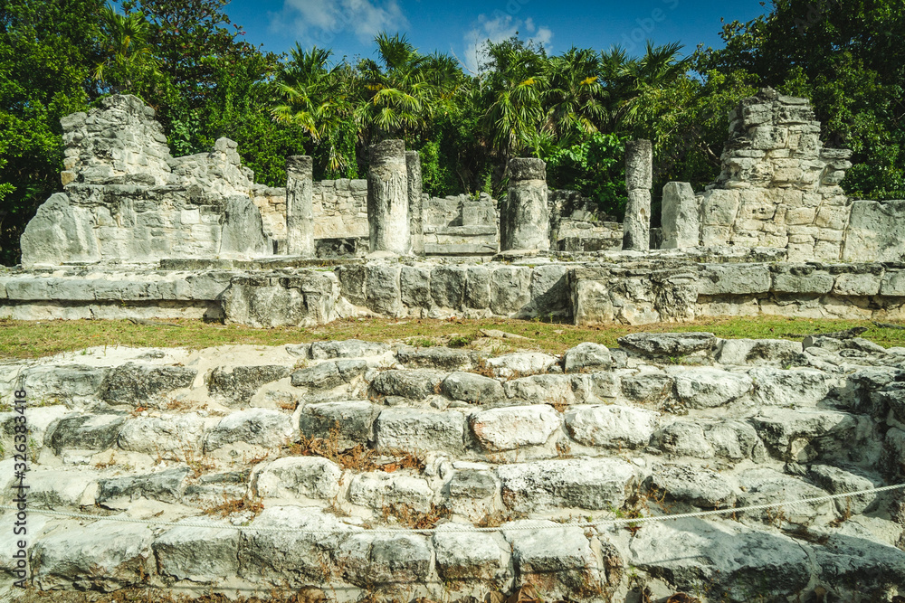 El Ray, Mayan Ruin in Cancun, Mexico